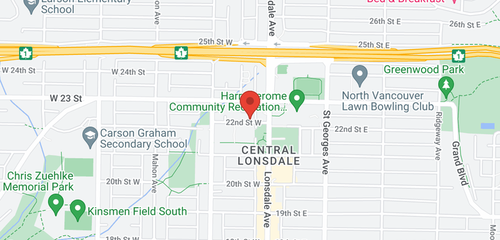 map of 401 118 W 22ND STREET